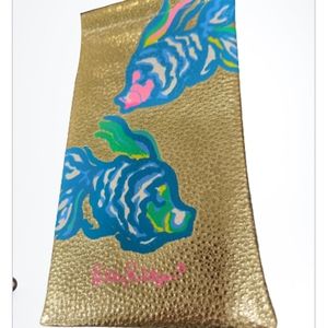 Lilly Pulitzer Sunglass Case Blue Ibiza Aqua La Vista